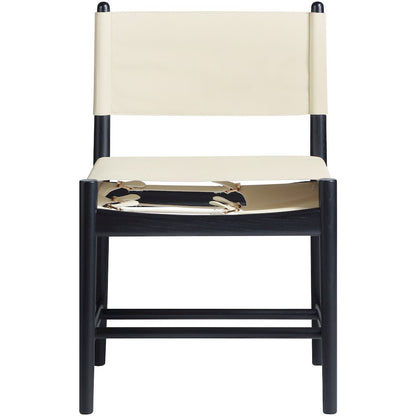 Rawlins Cream Vegan Leather Upholstered Dining Chair, Set of 2