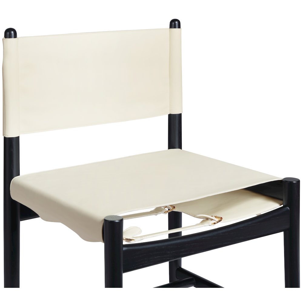 Rawlins Cream Vegan Leather Upholstered Dining Chair, Set of 2