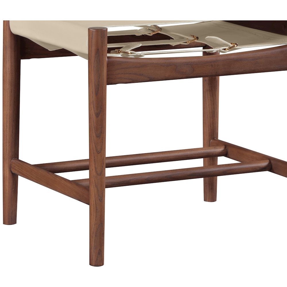 Rawlins Beige Vegan Leather Upholstered Dining Chair, Set of 2