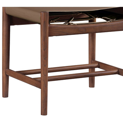 Rawlins Brown Vegan Leather Upholstered Dining Chair, Set of 2