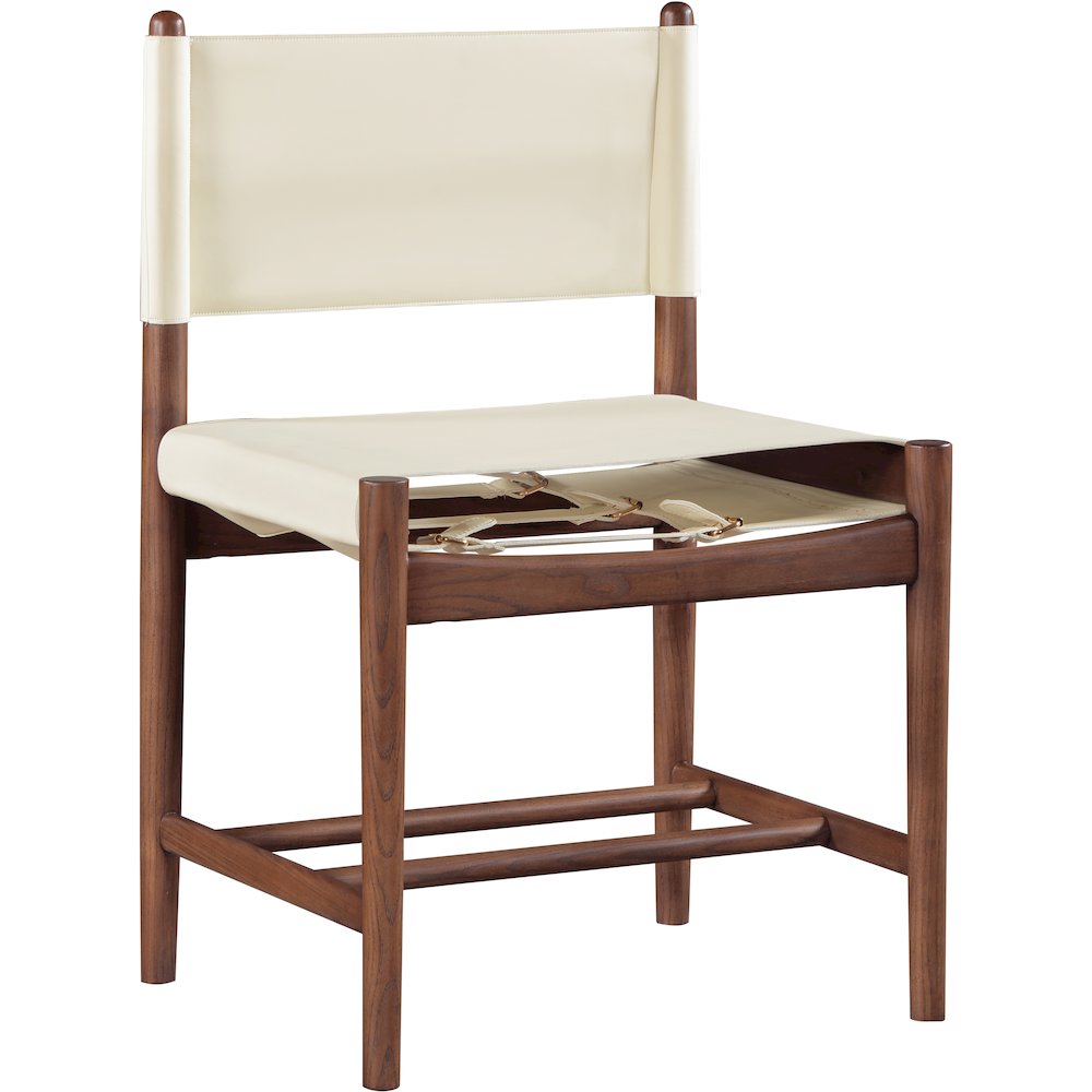 Rawlins Cream Vegan Leather Upholstered Dining Chair, Set of 2