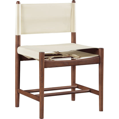 Rawlins Cream Vegan Leather Upholstered Dining Chair, Set of 2