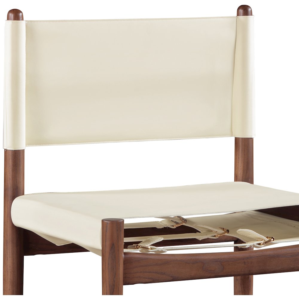 Rawlins Cream Vegan Leather Upholstered Dining Chair, Set of 2