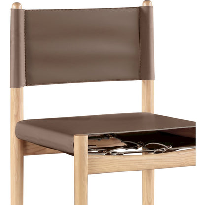 Rawlins Brown Vegan Leather Upholstered Counter Stool