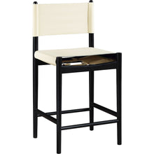 Rawlins Cream Vegan Leather Upholstered Counter Stool