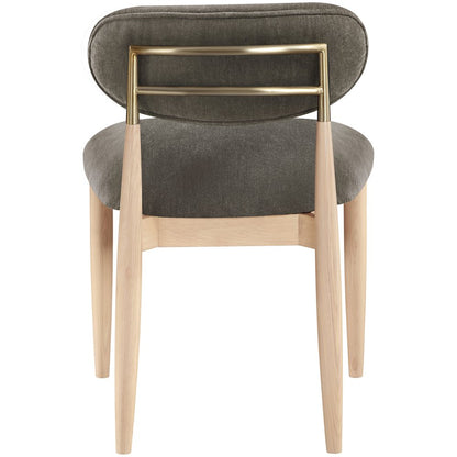 Riccio Brown Performance Fabric Upholstered Dining Side Chair, Set of 2