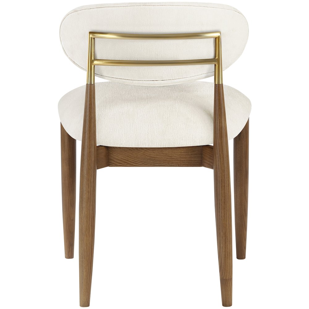 Riccio Beige Performance Fabric Upholstered Dining Side Chair, Set of 2