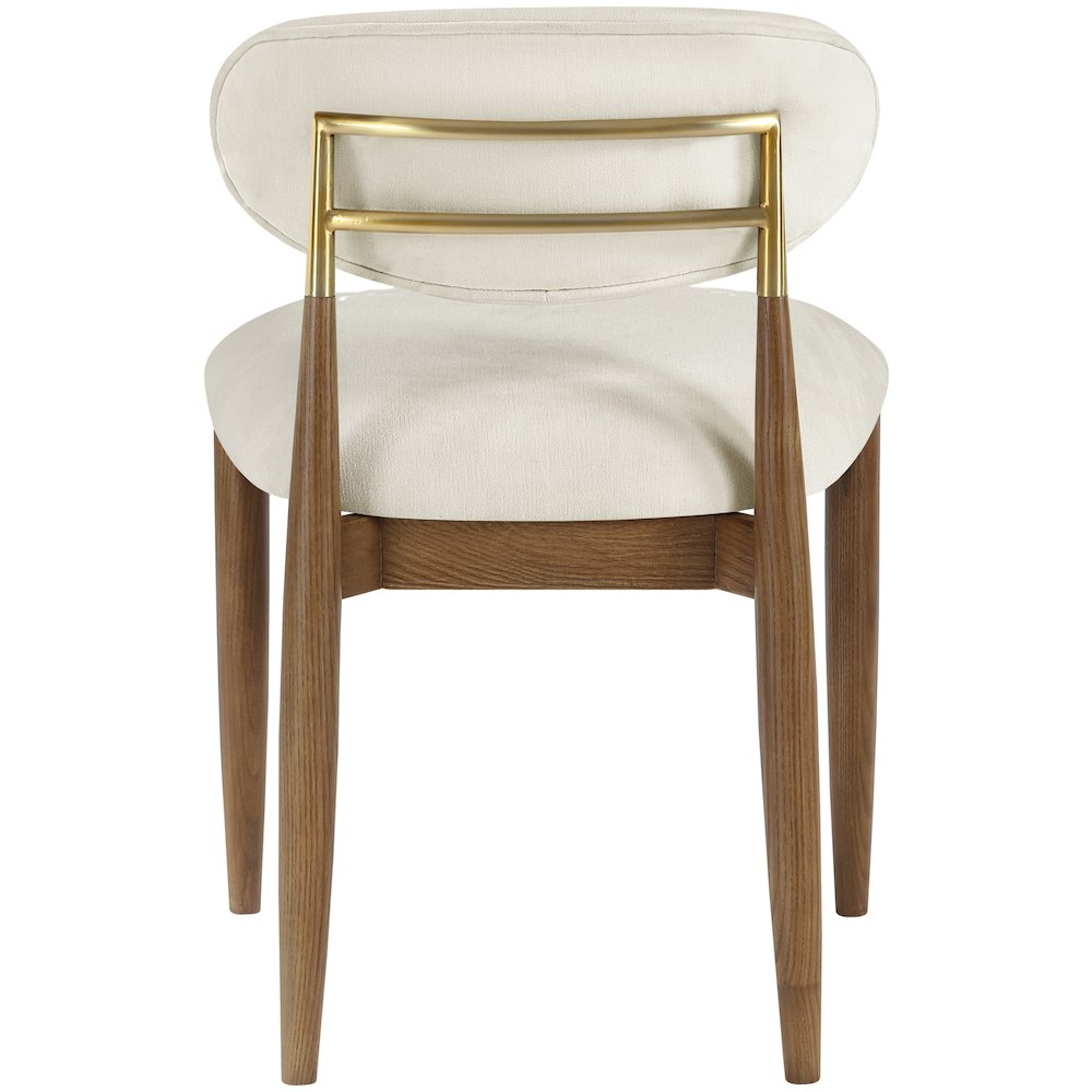 Riccio Cream Performance Fabric Upholstered Dining Side Chair, Set of 2