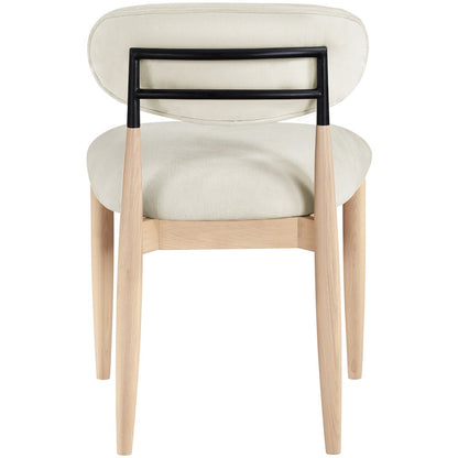 Riccio Cream Performance Fabric Upholstered Dining Side Chair, Set of 2