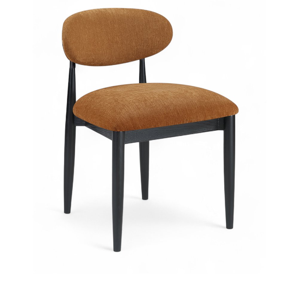 Riccio Cognac Performance Fabric Upholstered Dining Side Chair, Set of 2