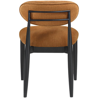 Riccio Cognac Performance Fabric Upholstered Dining Side Chair, Set of 2