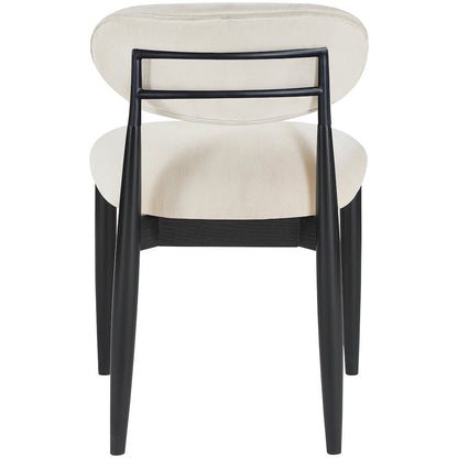 Riccio Cream Performance Fabric Upholstered Dining Side Chair, Set of 2