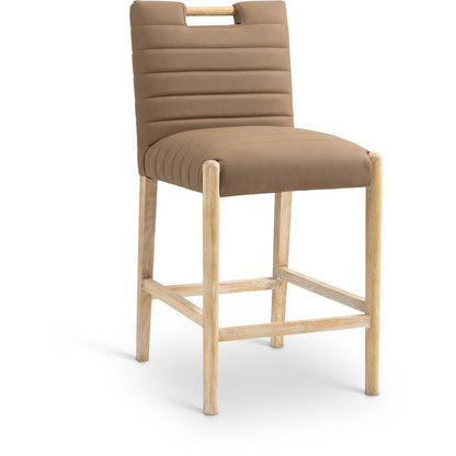 Aimee Brown Vegan Leather Counter Stool