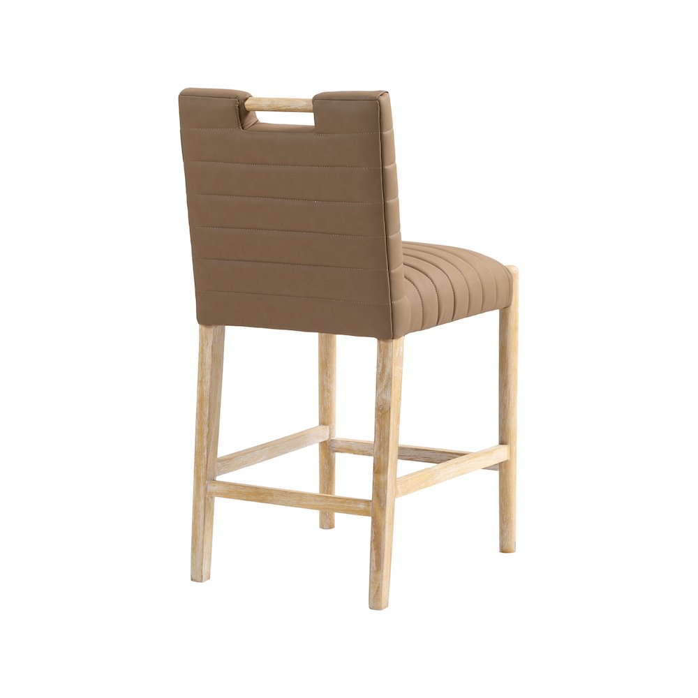 Aimee Brown Vegan Leather Counter Stool