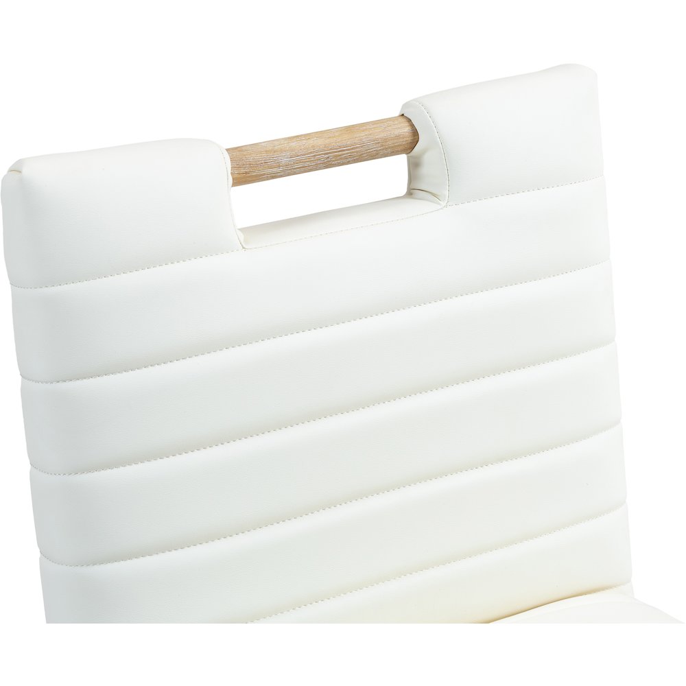 Aimee Cream Vegan Leather Counter Stool