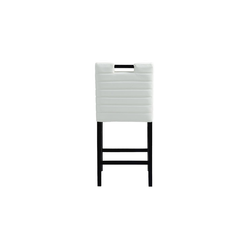 Aimee Cream Vegan Leather Counter Stool