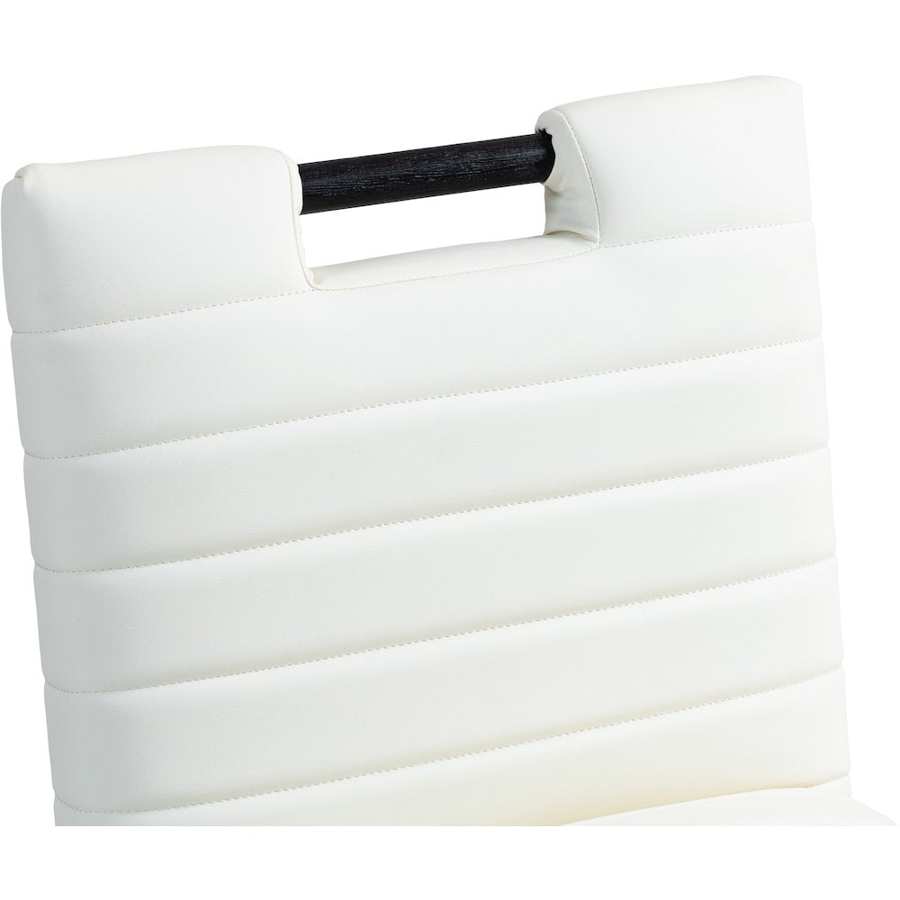 Aimee Cream Vegan Leather Counter Stool