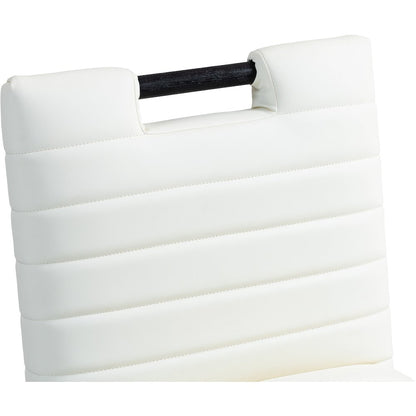 Aimee Cream Vegan Leather Counter Stool