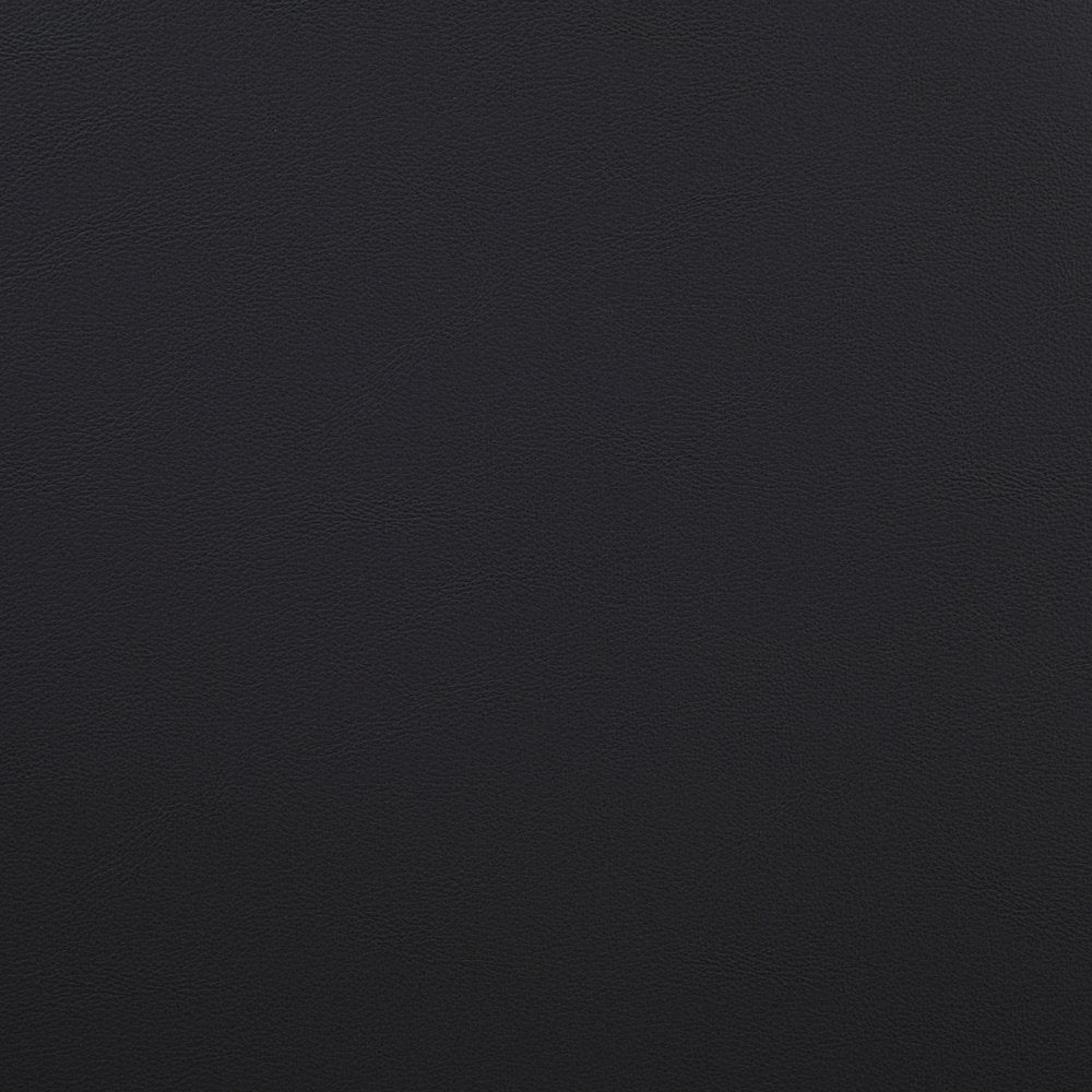 Riccio Black Vegan Leather Upholstered Stool
