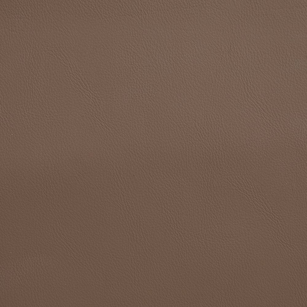 Riccio Brown Vegan Leather Upholstered Stool