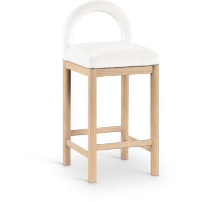Conrad Cream Velvet Counter Stool