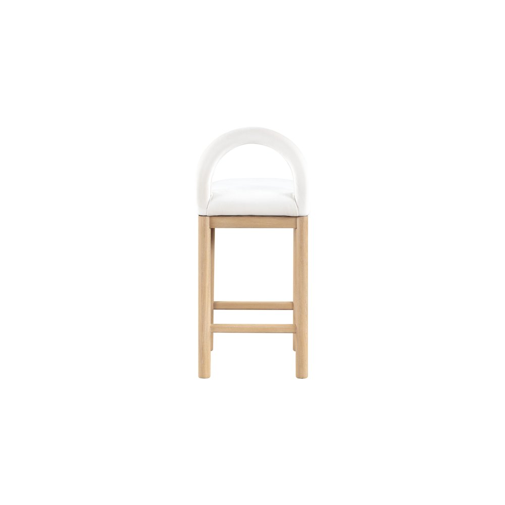 Conrad Cream Velvet Counter Stool