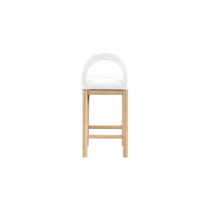 Conrad Cream Velvet Counter Stool