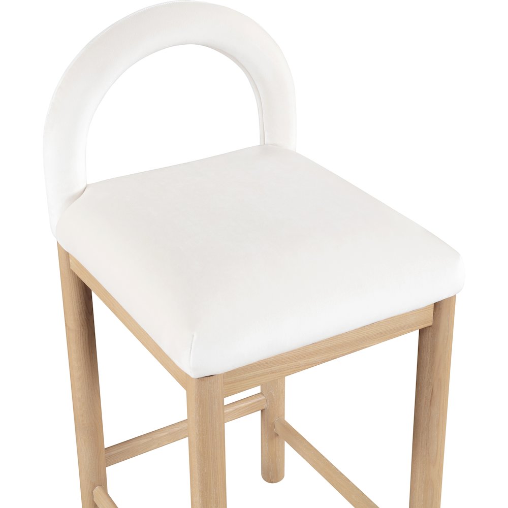 Conrad Cream Velvet Counter Stool