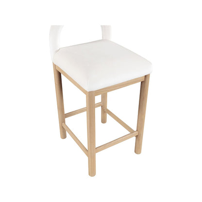 Conrad Cream Velvet Counter Stool