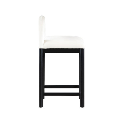 Conrad Cream Velvet Counter Stool