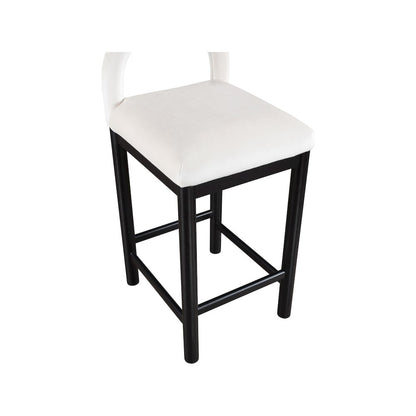 Conrad Cream Velvet Counter Stool