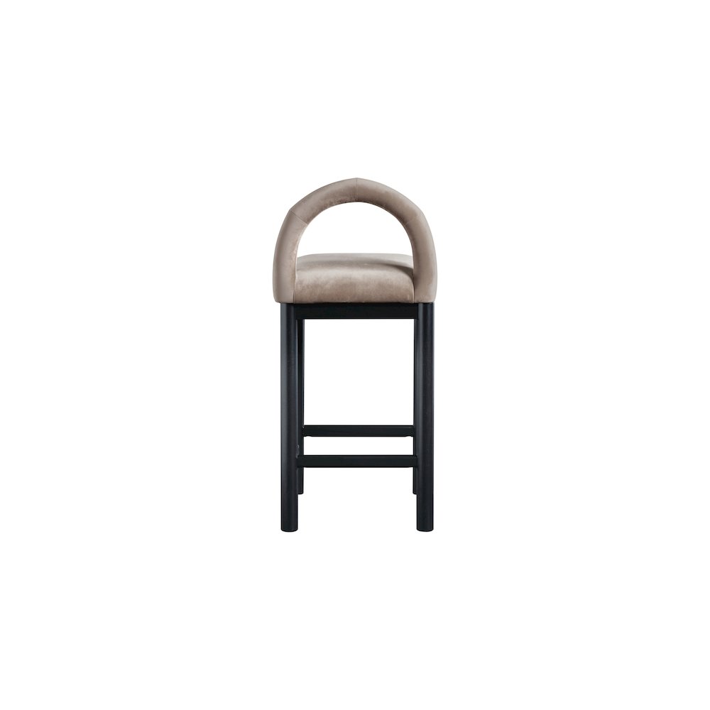 Conrad Taupe Velvet Counter Stool