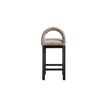 Conrad Taupe Velvet Counter Stool