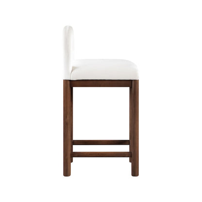 Conrad Cream Velvet Counter Stool