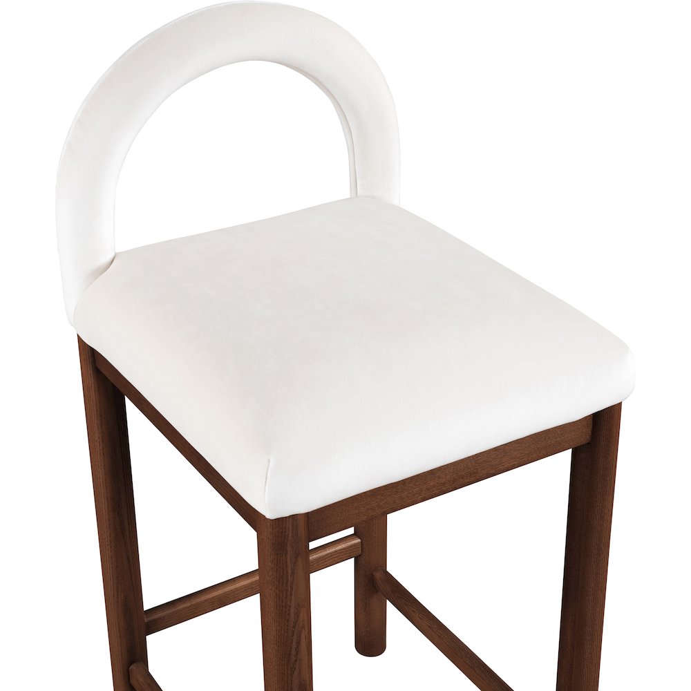 Conrad Cream Velvet Counter Stool