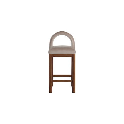 Conrad Taupe Velvet Counter Stool