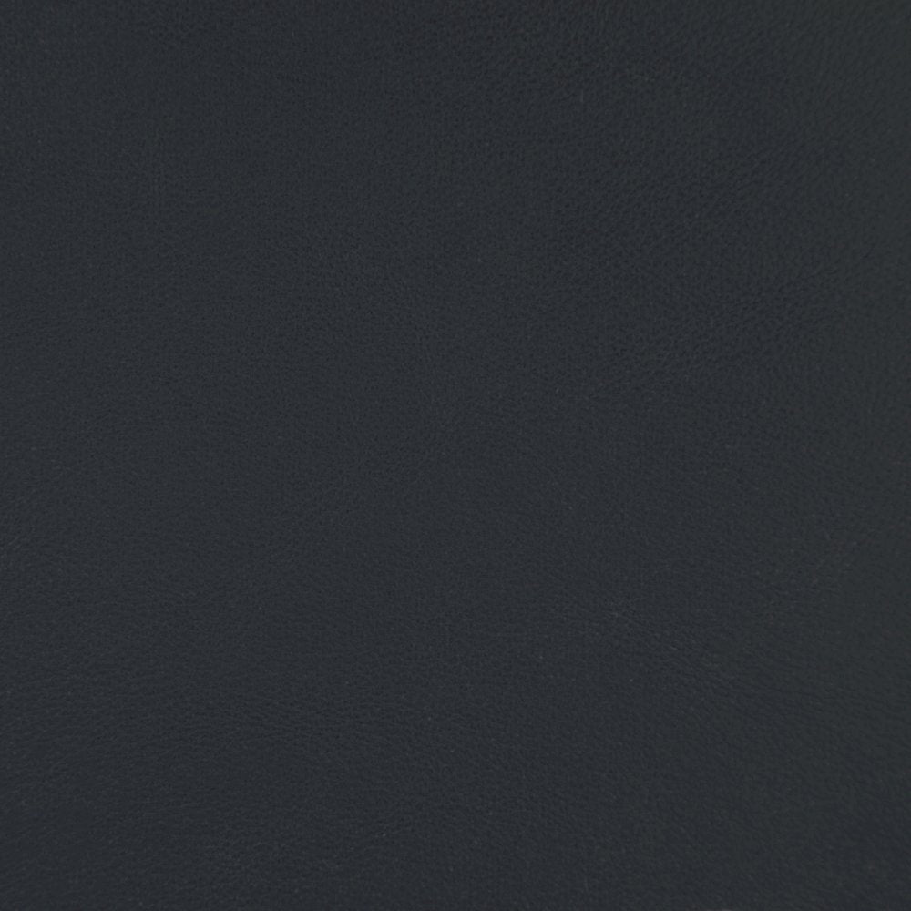 Riccio Black Vegan Leather Upholstered Stool