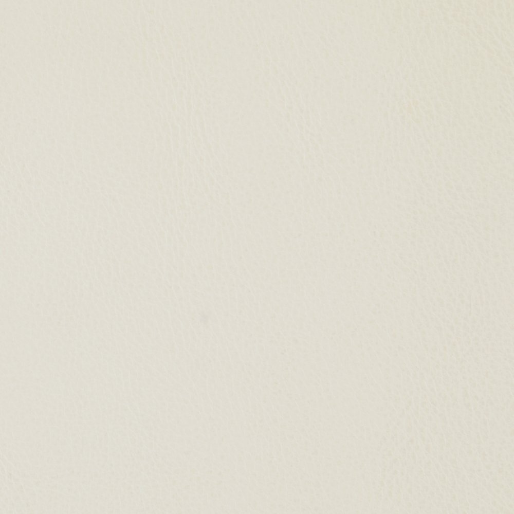 Riccio Cream Vegan Leather Upholstered Stool