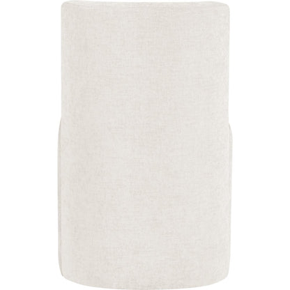 Duvina Cream Chenille Performance Fabric Upholstered Dining Chair
