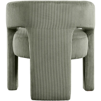 Riz Green Corduroy Fabric Accent/Dining Chair