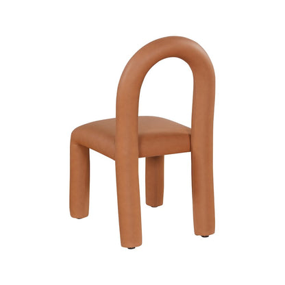 Amari Cognac Vegan Leather Dining Chair, Set of 2