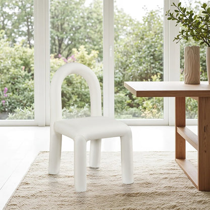 Amari Cream Vegan Leather Dining Chair, Set of 2