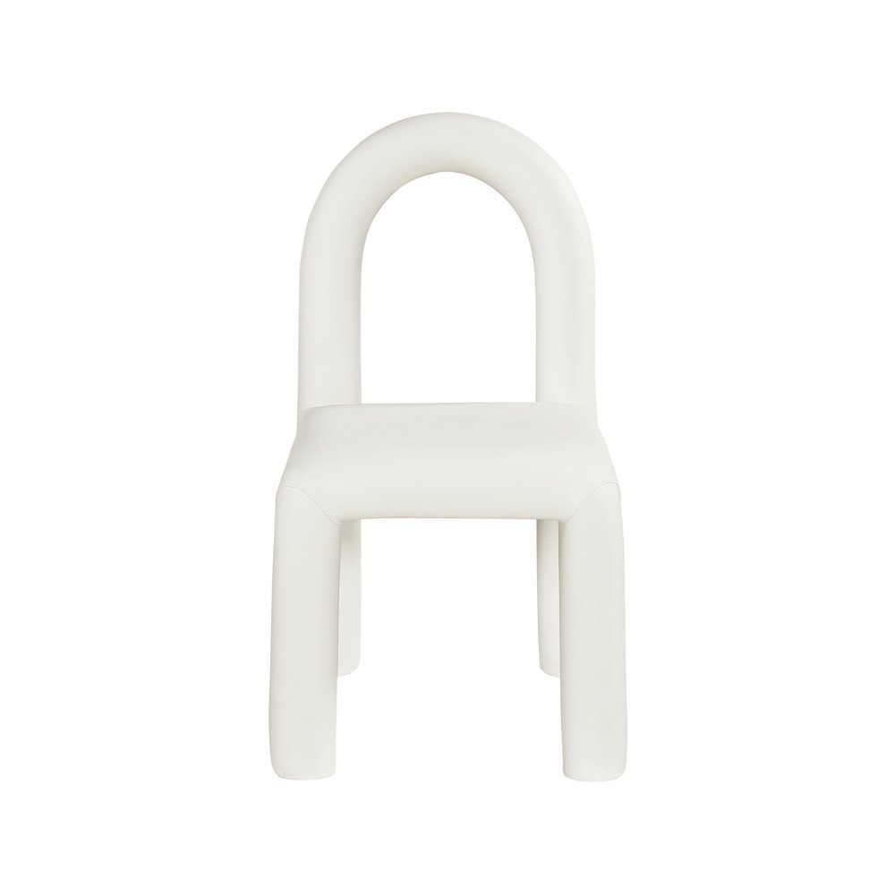 Amari Cream Vegan Leather Dining Chair, Set of 2