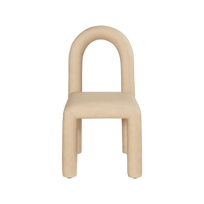 Amari Tan Vegan Leather Dining Chair, Set of 2