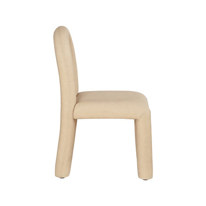 Amari Tan Vegan Leather Dining Chair, Set of 2