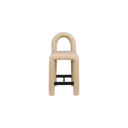 Amari Tan Vegan Leather Stool