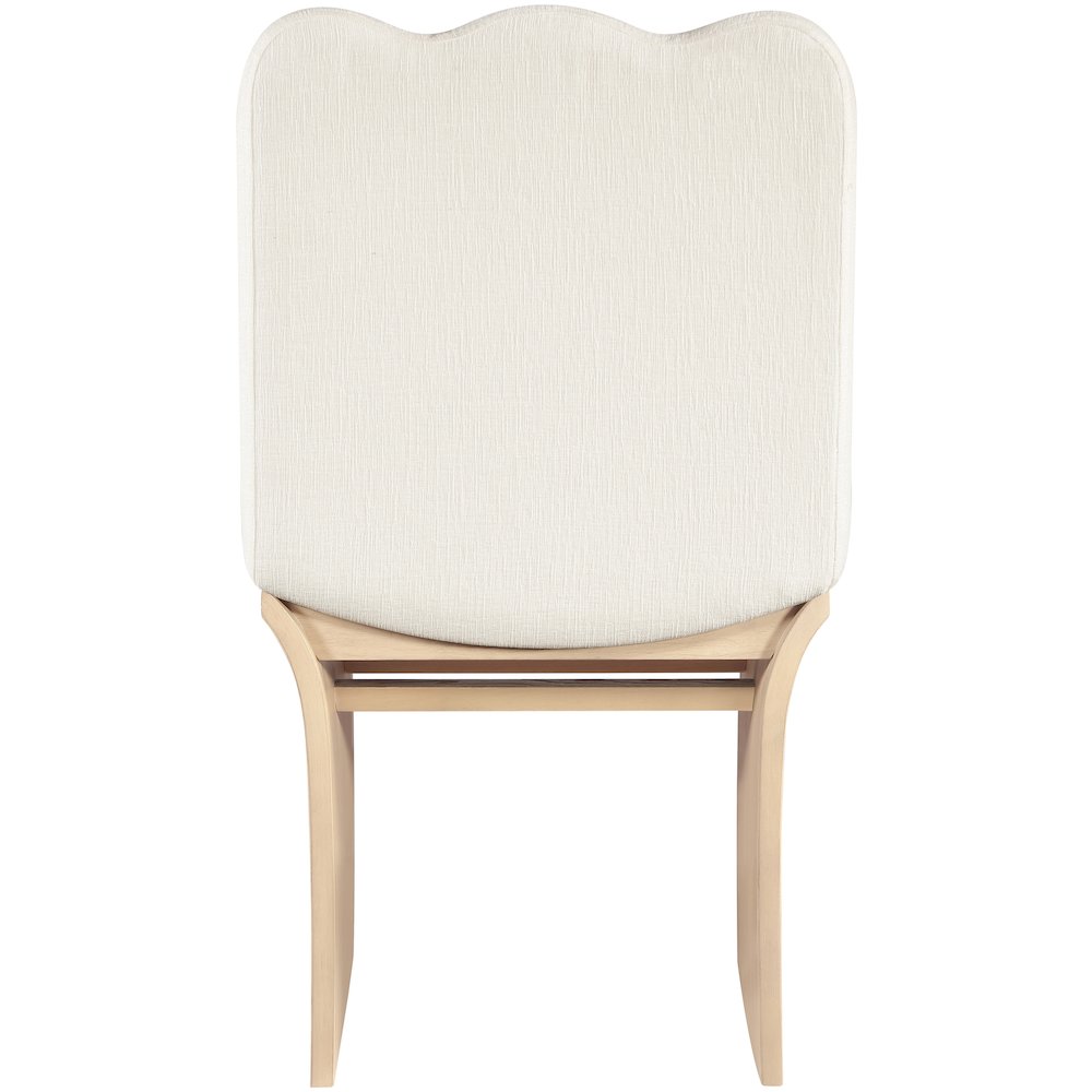 Shaw Cream Chenille Fabric Upholstered Dining Chair