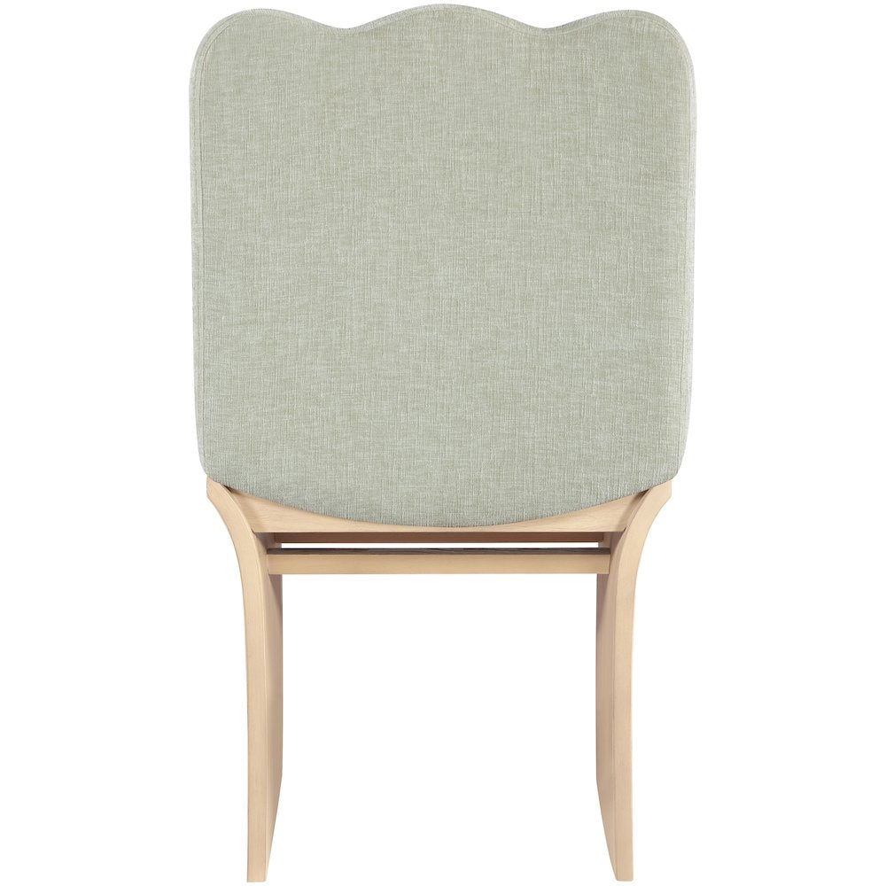 Shaw Mint Chenille Fabric Upholstered Dining Chair
