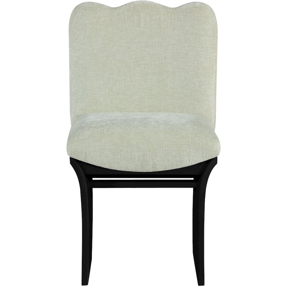 Shaw Mint Chenille Fabric Upholstered Dining Chair