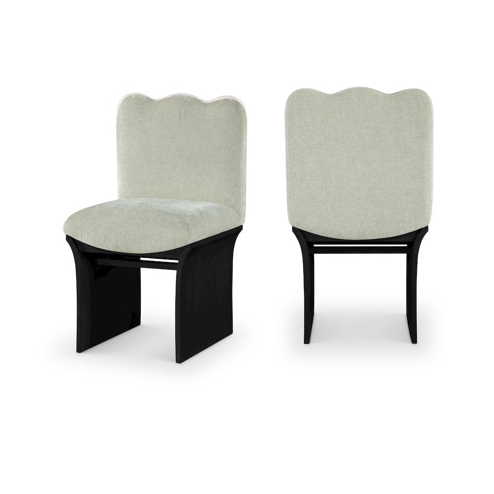 Shaw Mint Chenille Fabric Upholstered Dining Chair